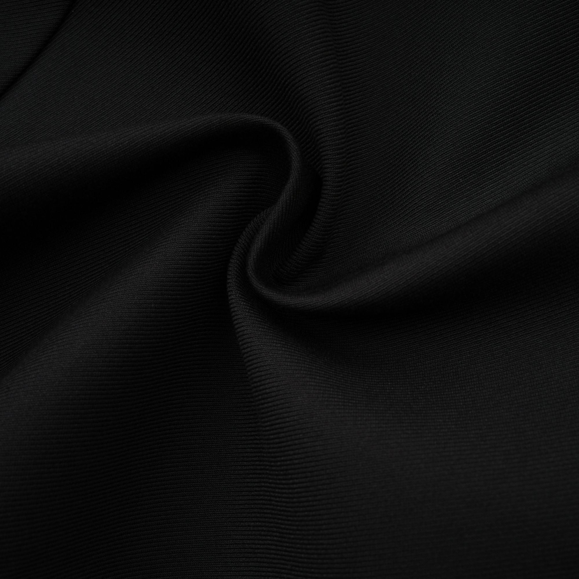 Amira double-breasted flared mini dress - Black