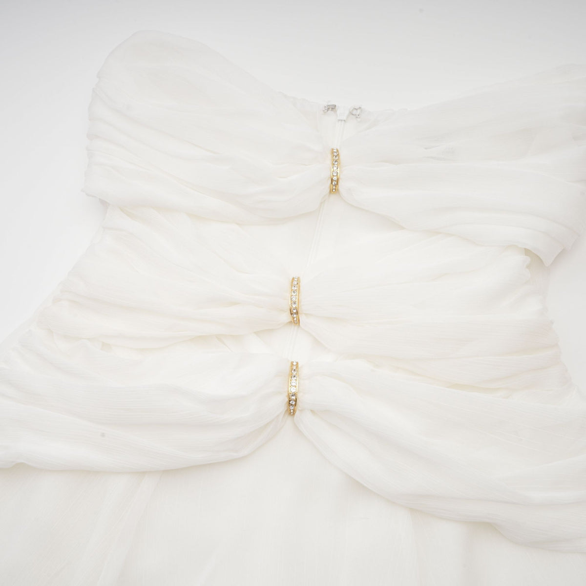 Émilienne cut-out pleated off-shoulder mini dress (Final Sale-US Only)