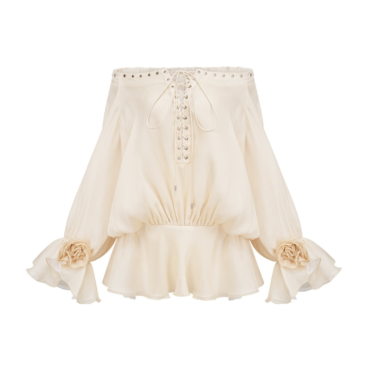Lisette off-shoulder chiffon mini dress (Final Sale)