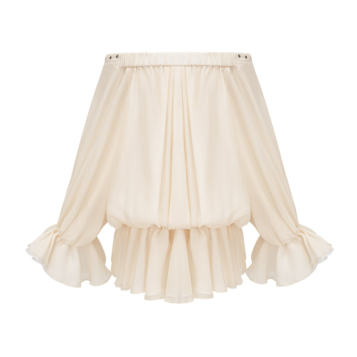 Lisette off-shoulder chiffon mini dress (Final Sale)