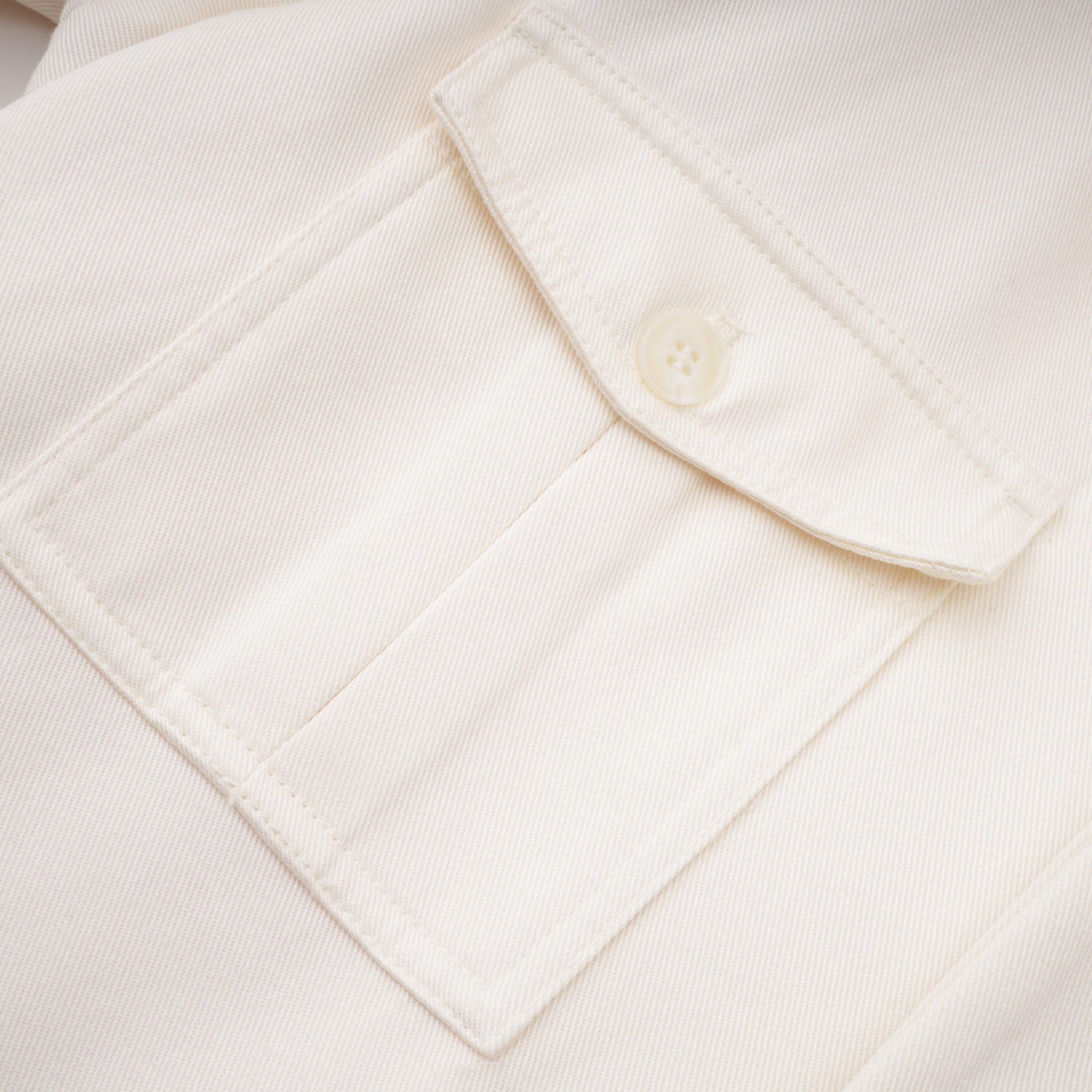 Ambre Cream White Belted Trench Coat (Final Sale-US Only)