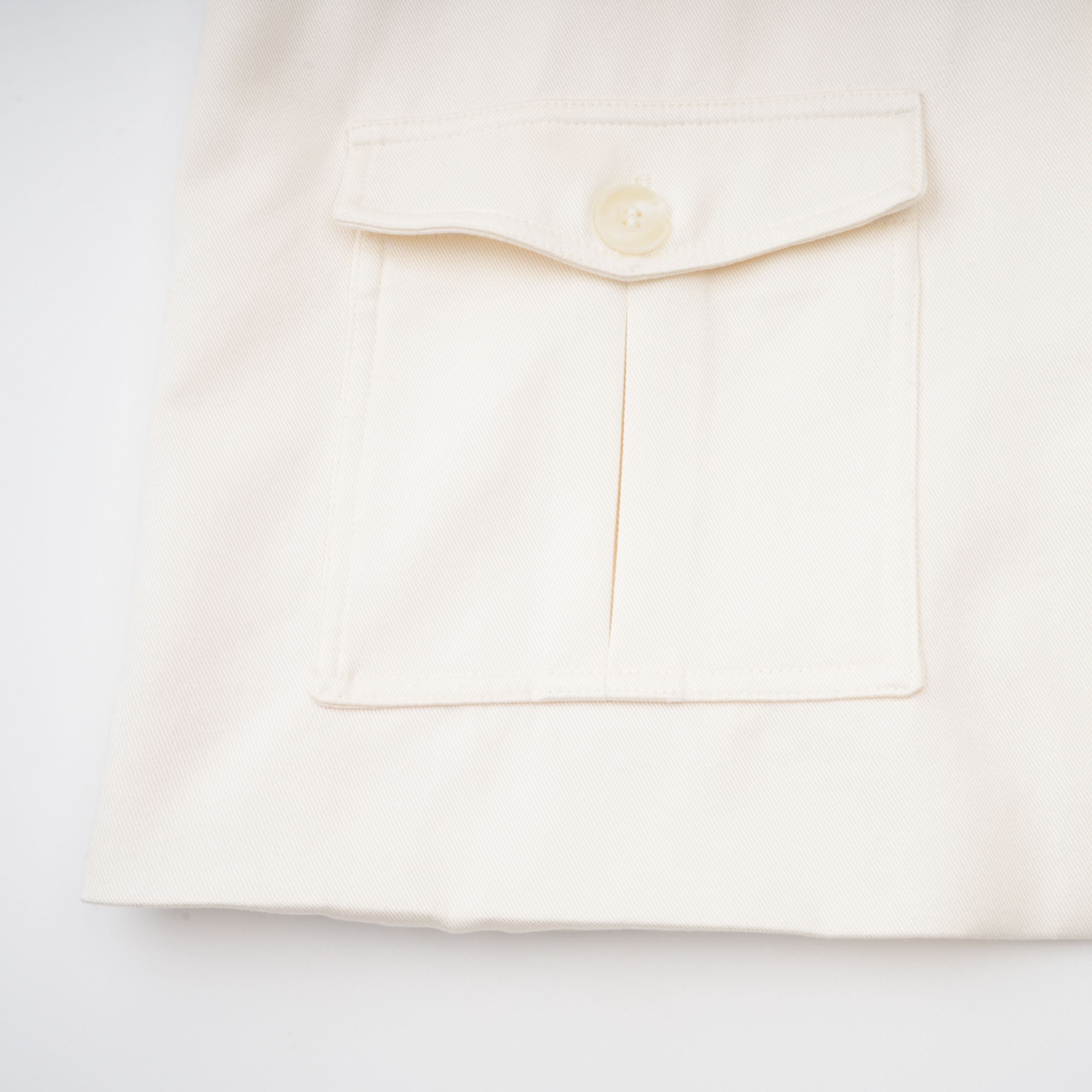 Ambre Cream White Belted Trench Coat