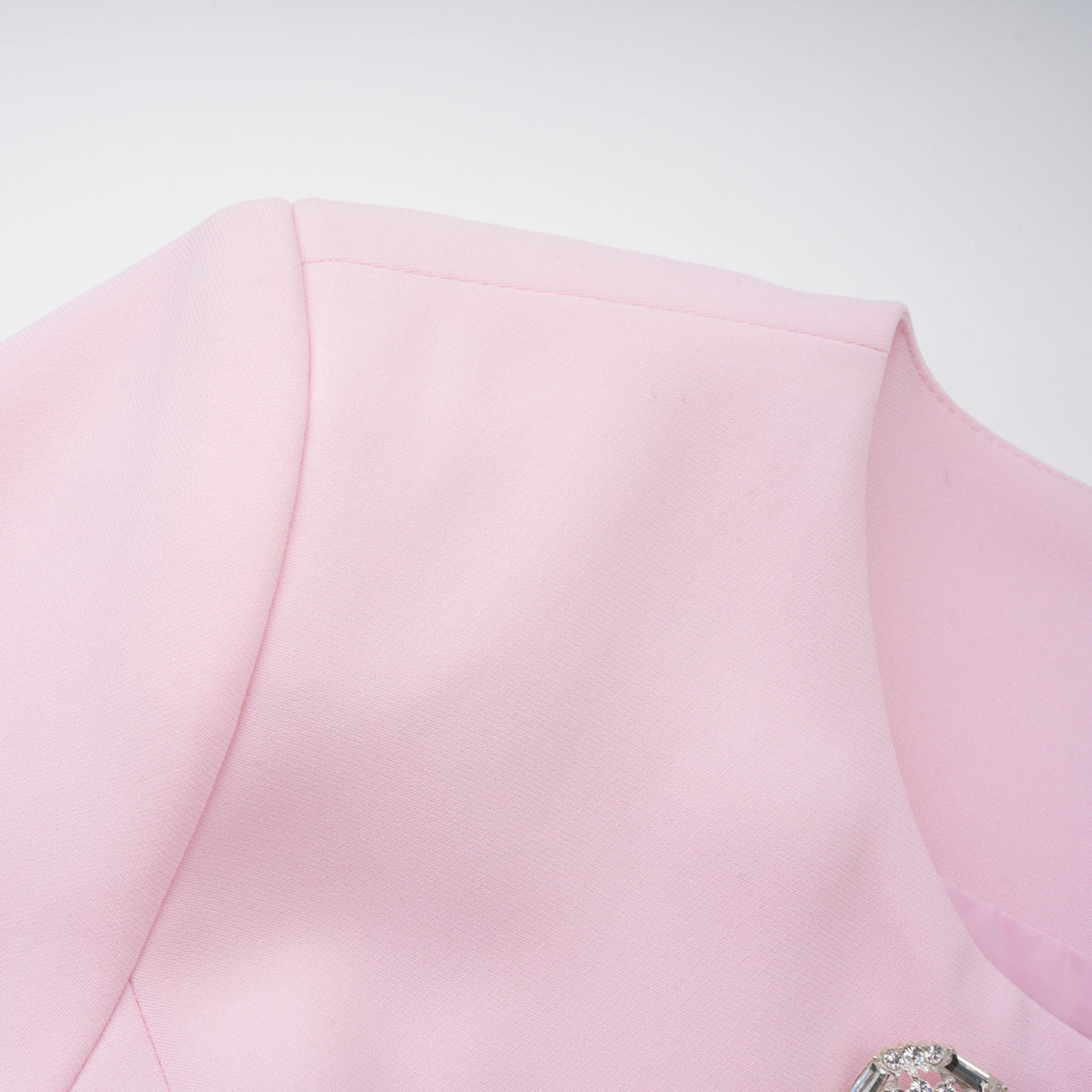Freja Pink Feather Trim Mini Blazer Dress (Final Sale-US Only)