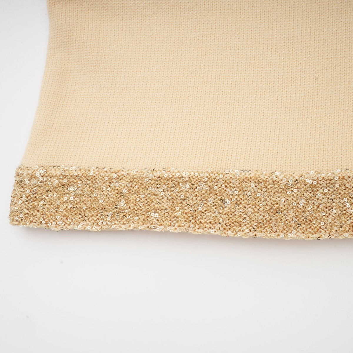 Cyrielle wool sequined embellished vest top - Beige white