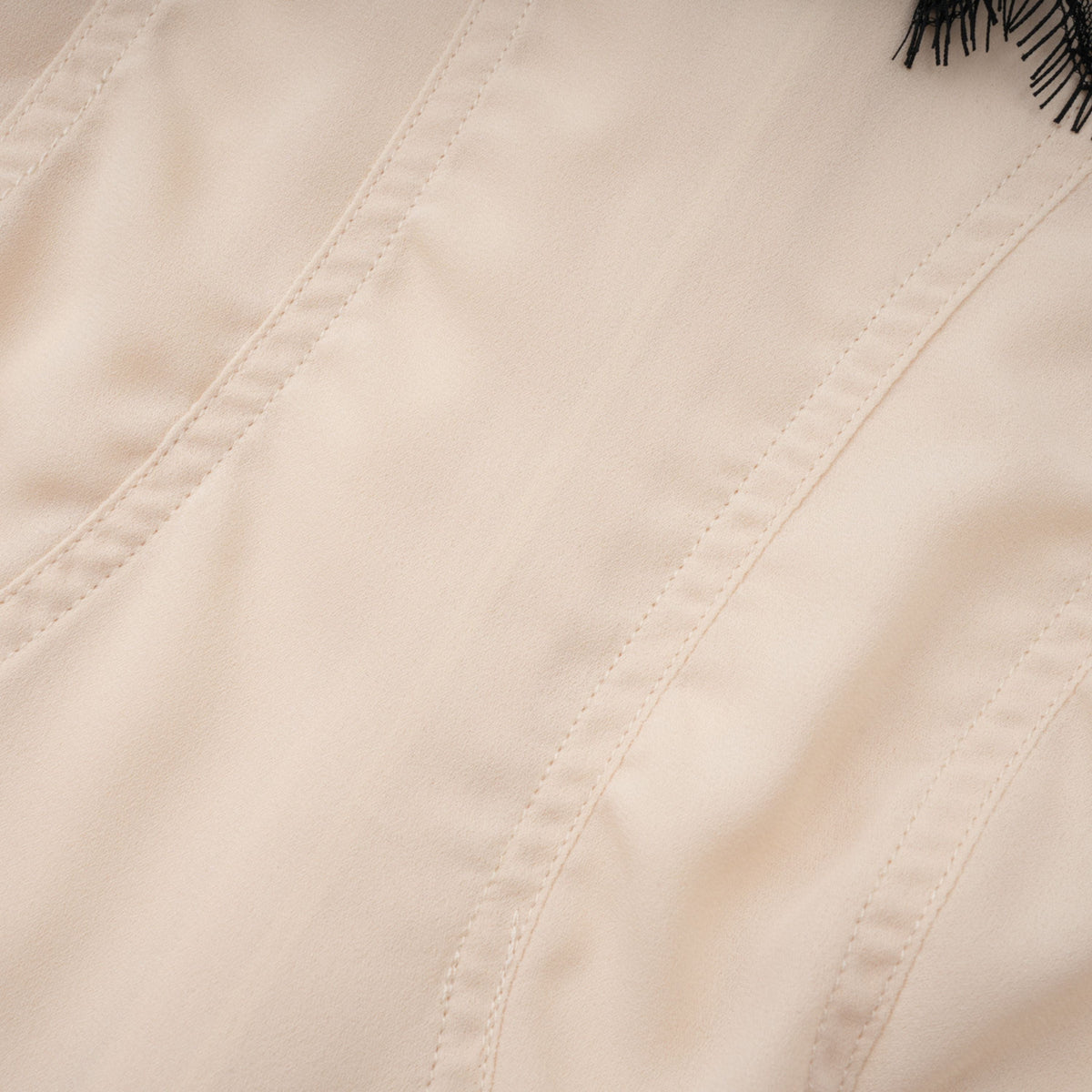 Zsófia Neutral Lace Panel Chiffon Top & Skirt Matching Set (Final Sale)