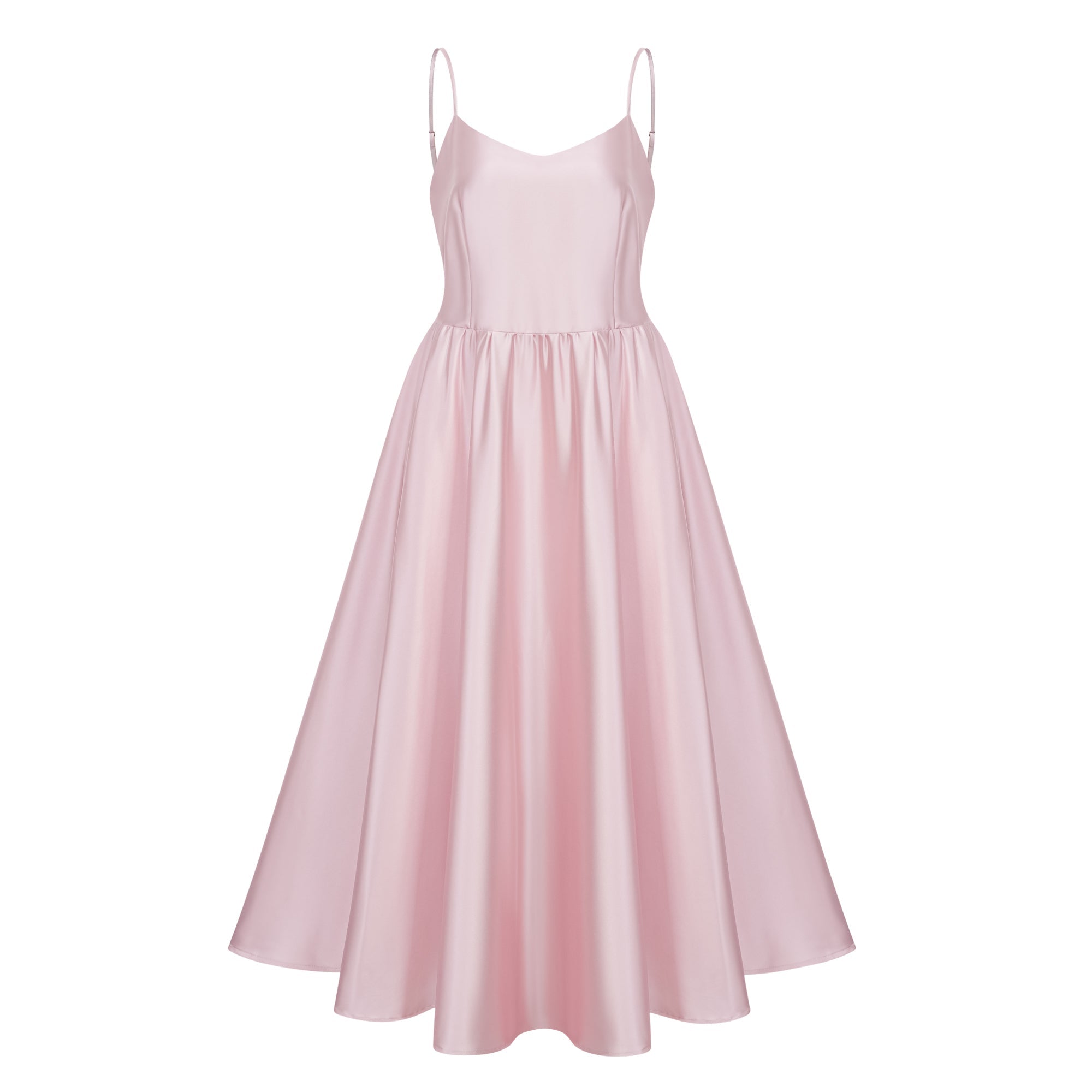 Fadila Pink Semi-Sheer Blouse & Dress Set