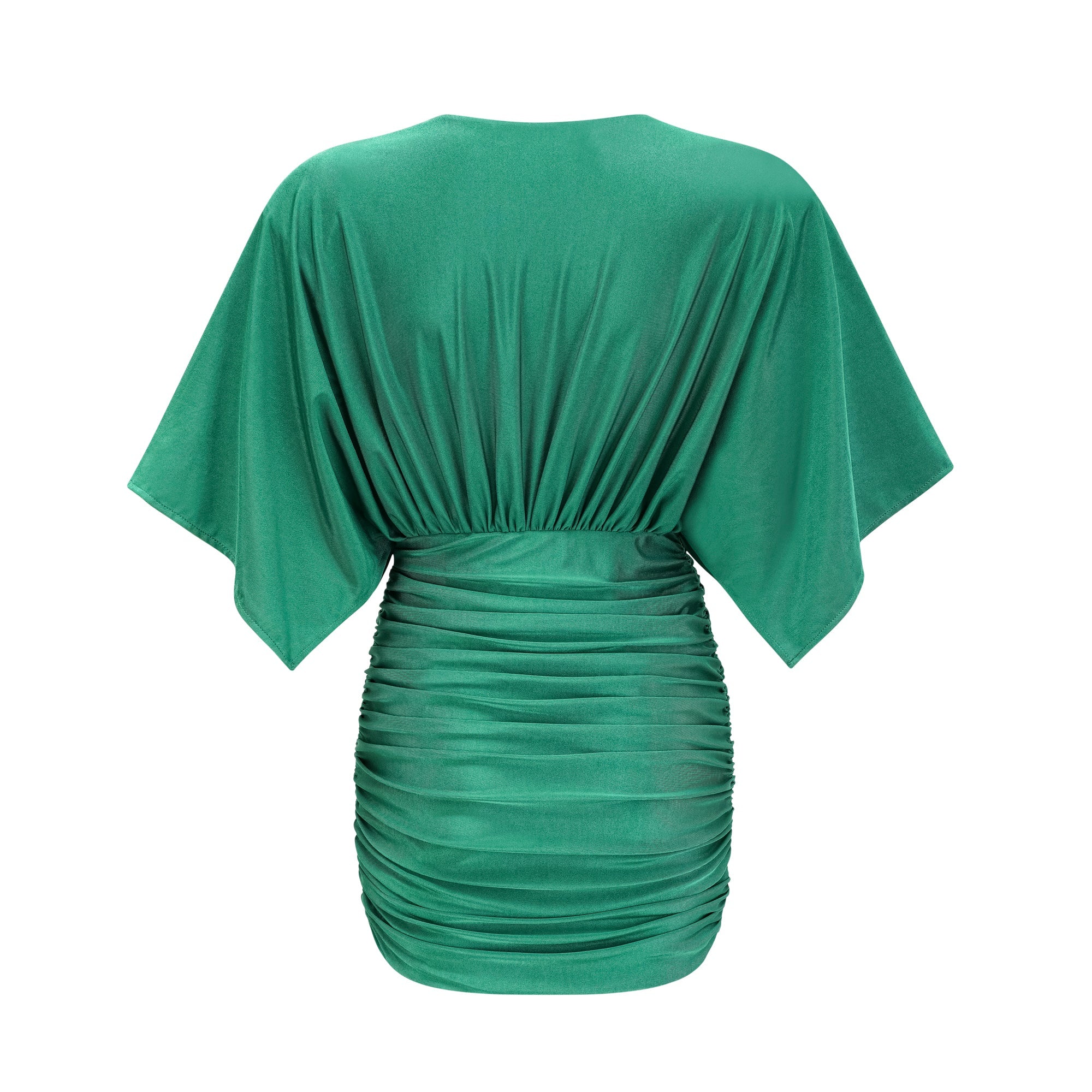 Yvette ruched V-neck mini dress (US Only)