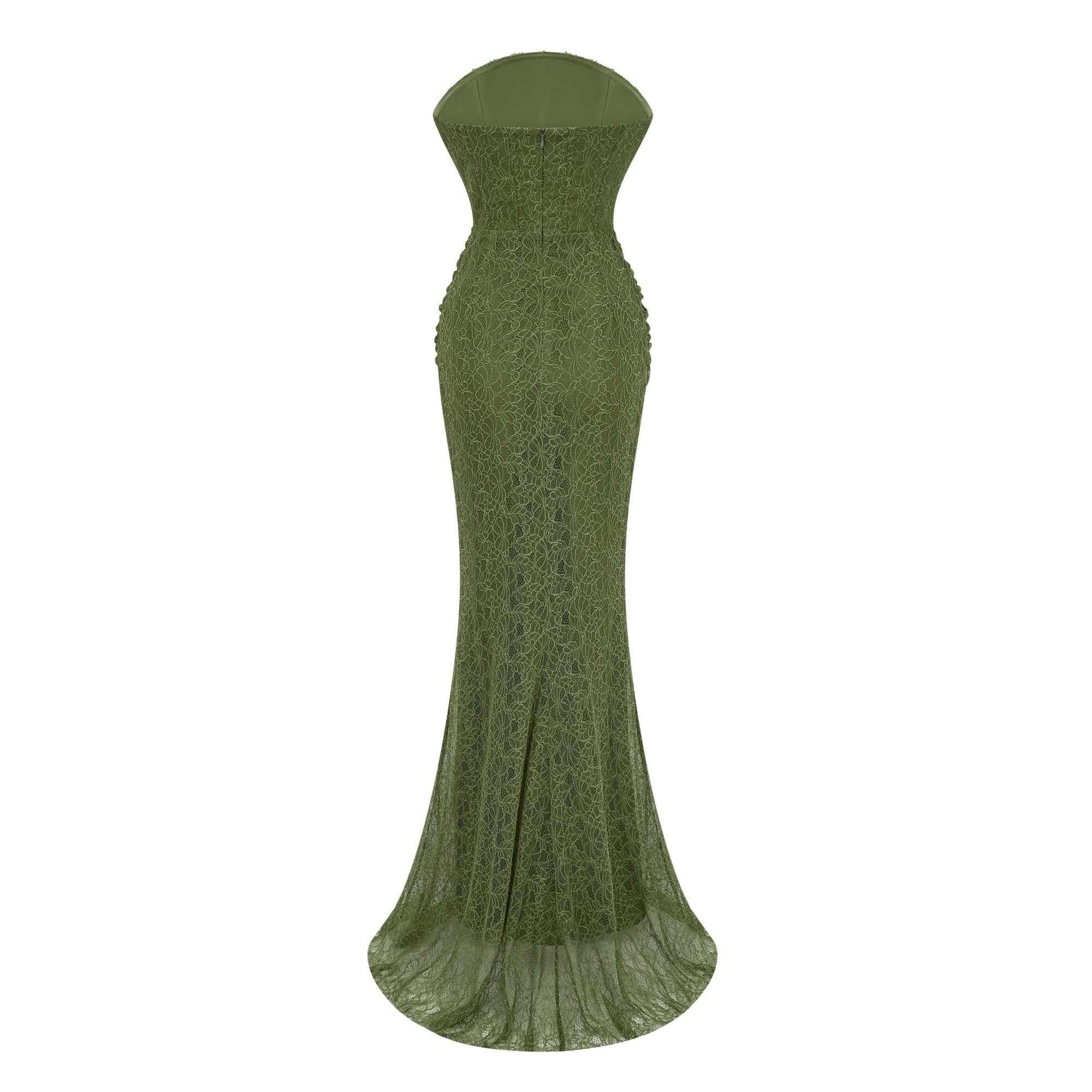 Franziska Green Embellished Corset Maxi Dress (Without Gloves)