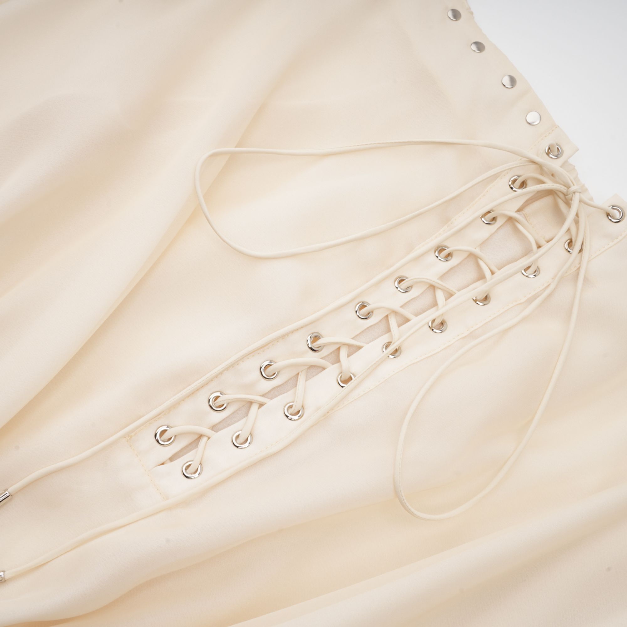 Lisette off-shoulder chiffon mini dress (Final Sale)