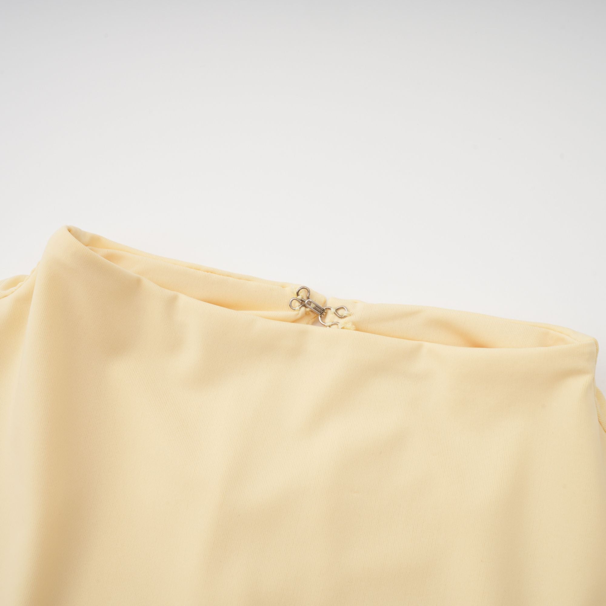 Fenella Yellow Asymmetrical Draped Cape & Dress Matching Set