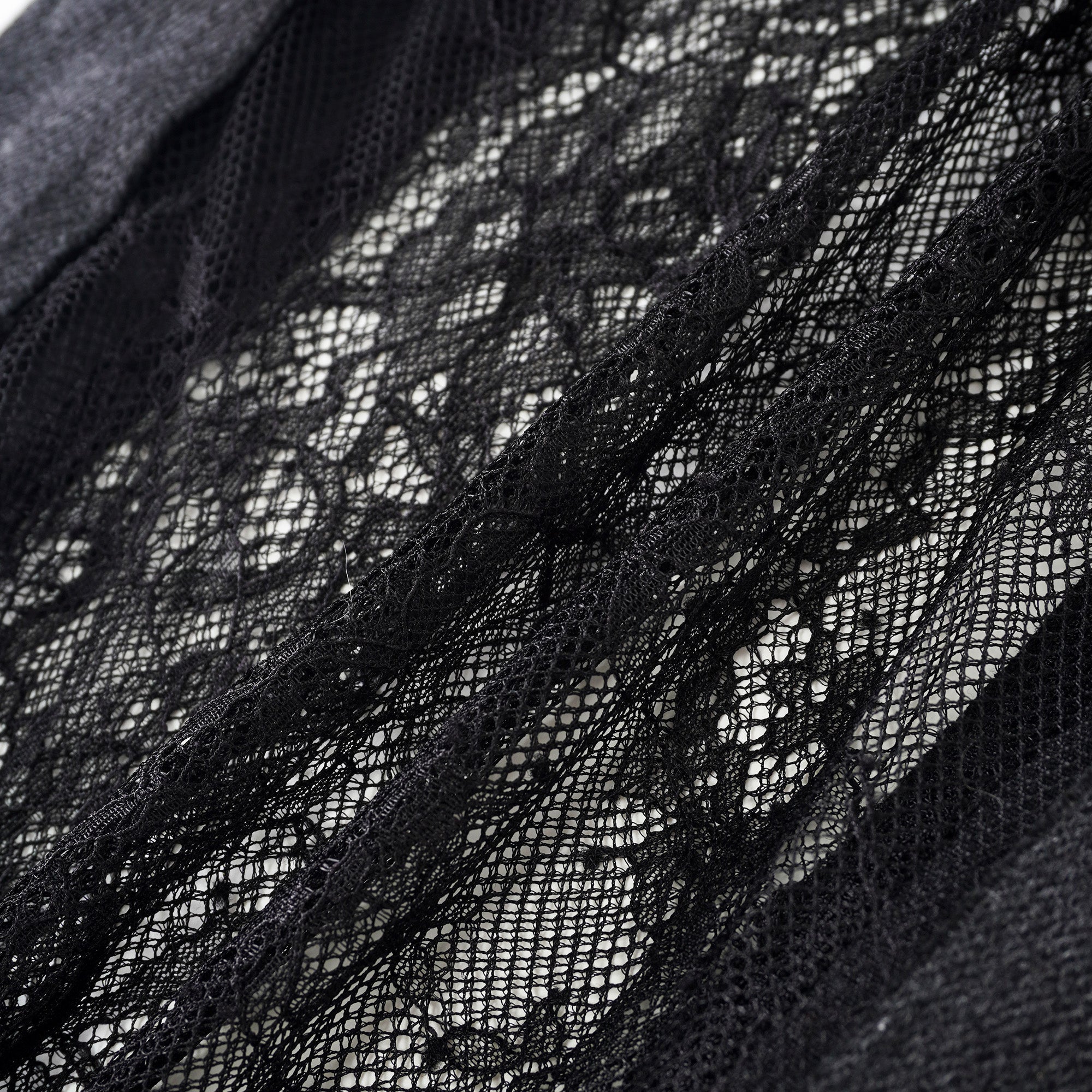 Madeline Black Floral Lace Panel Jeans