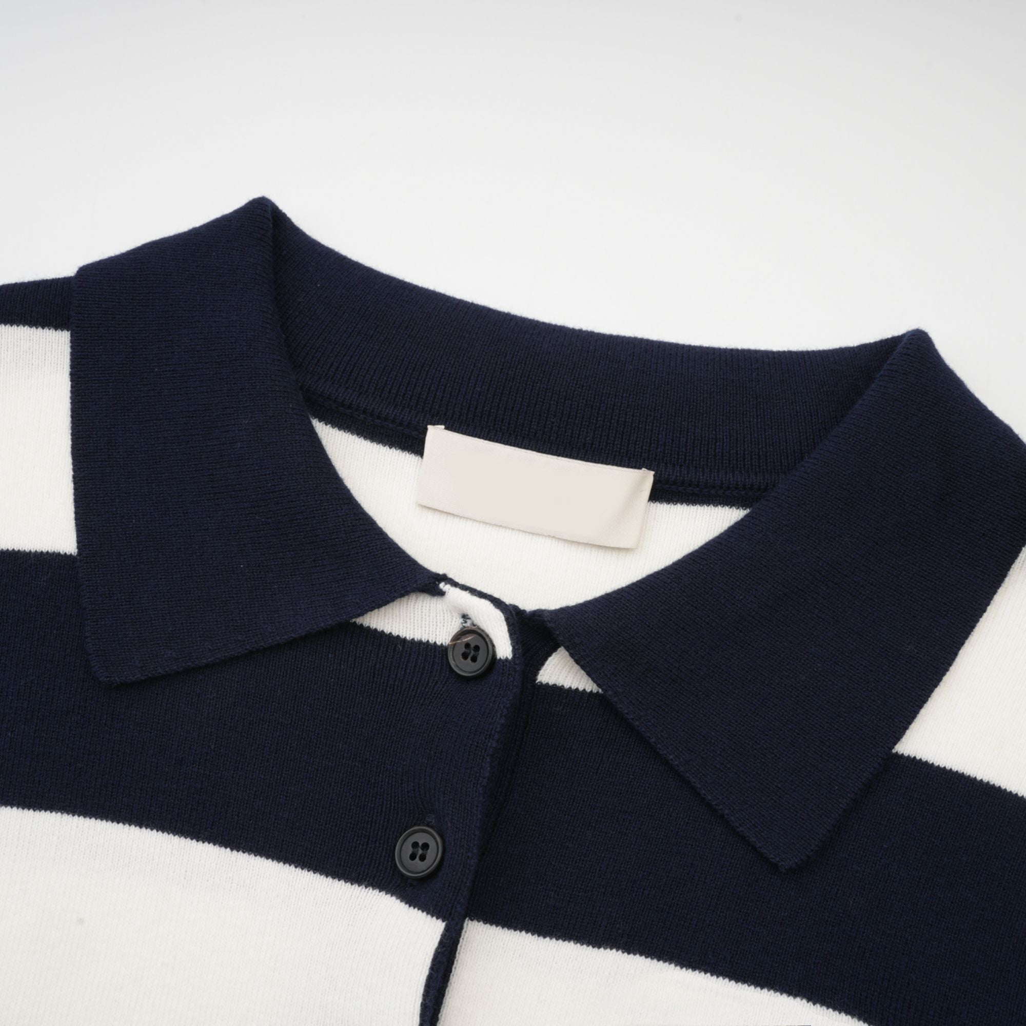 Adèle color-block striped shirt - Black and White