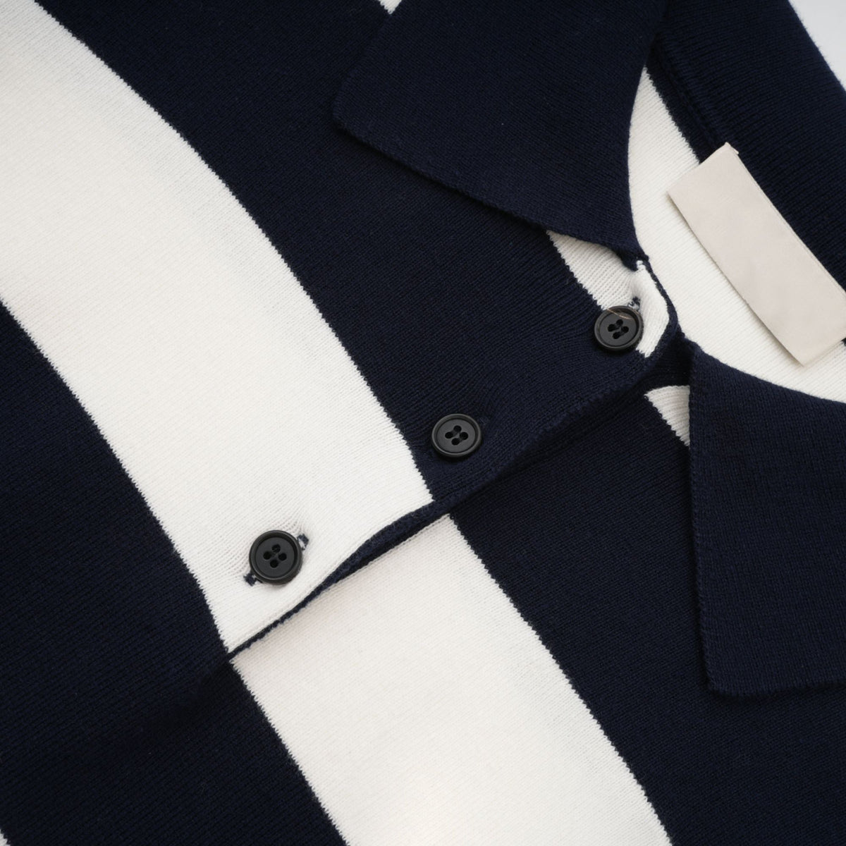 Adèle color-block striped shirt - Black and White