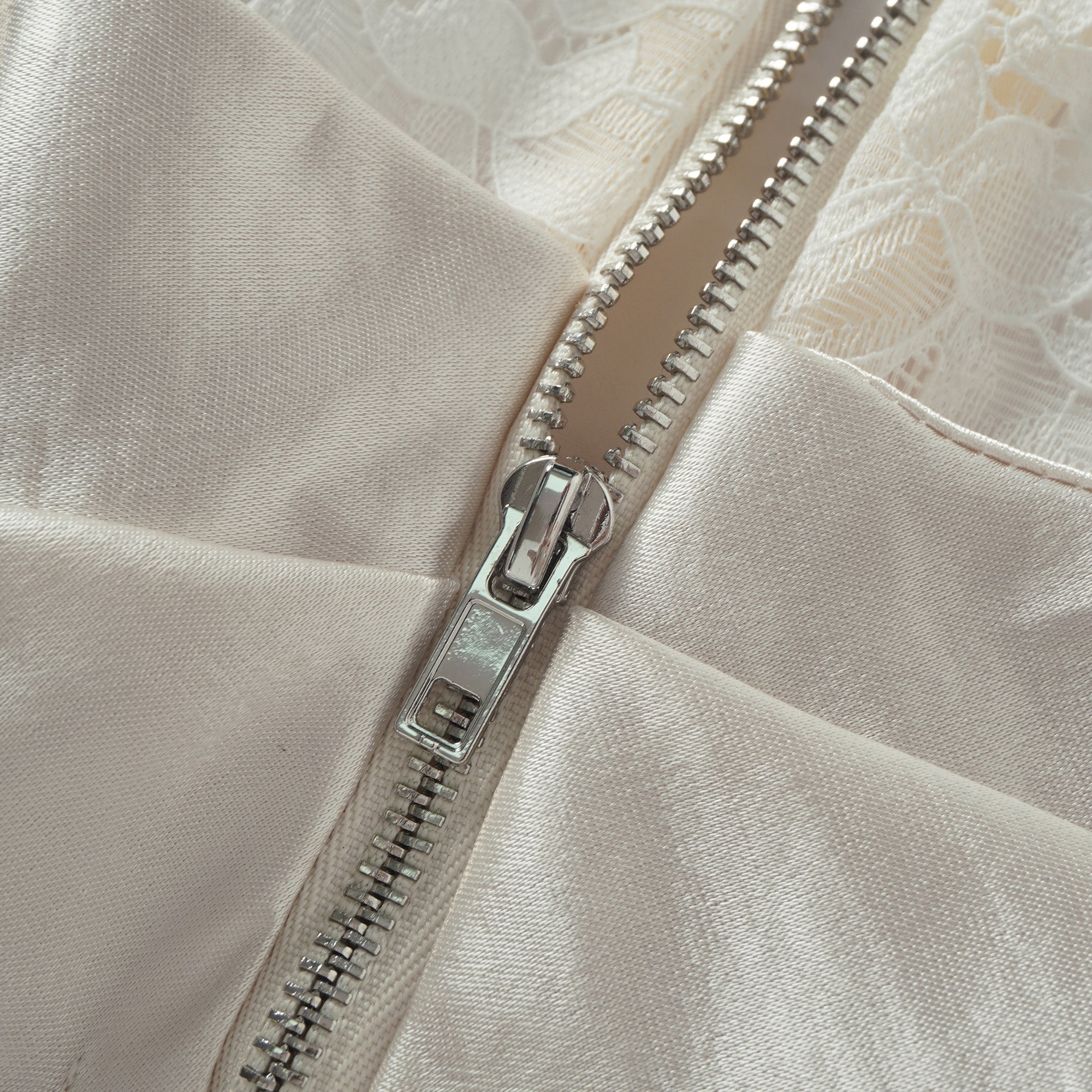 Eeva White Floral Lace Panel Crop Top