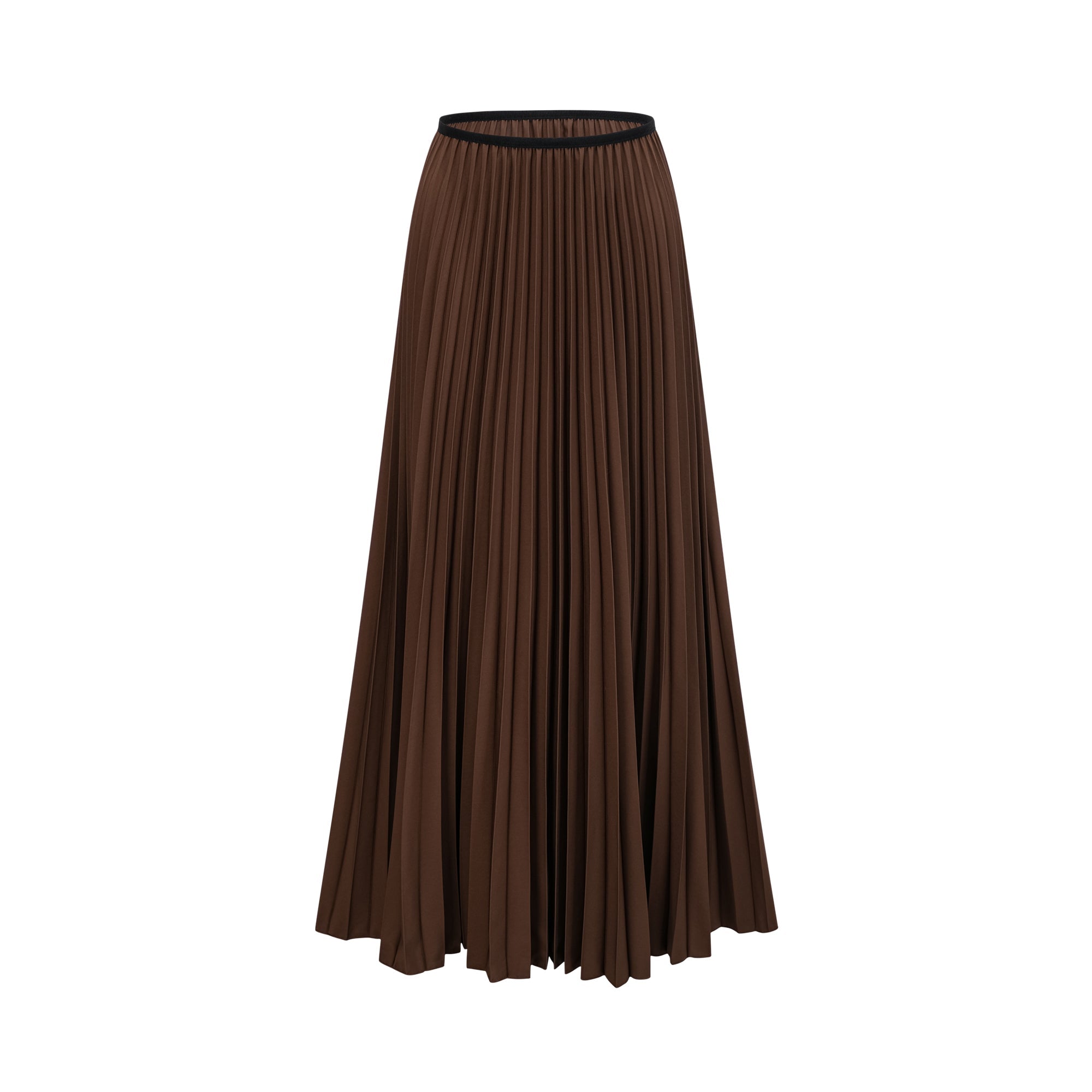 Adèle cape-design pleated top & skirt matching set