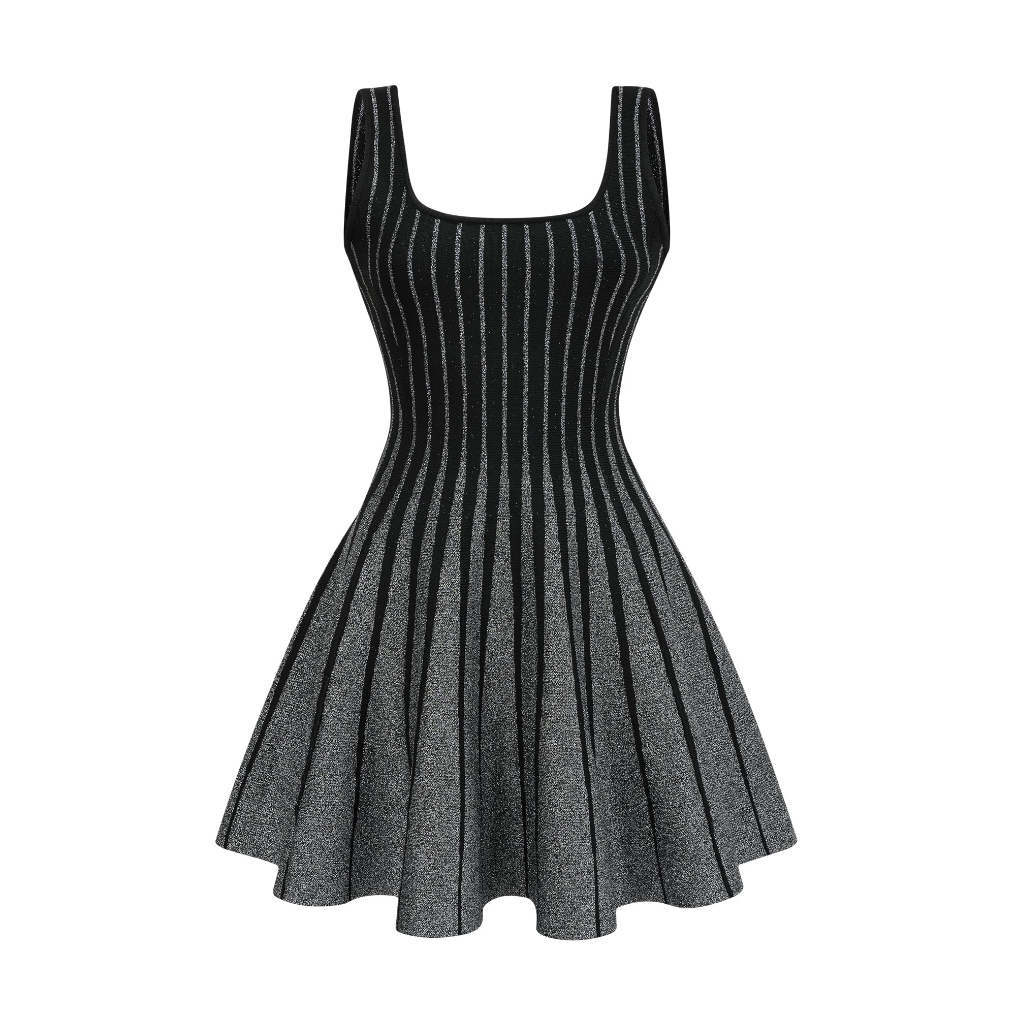 Anouk black glittered flared mini dress (Final Sale-US Only)
