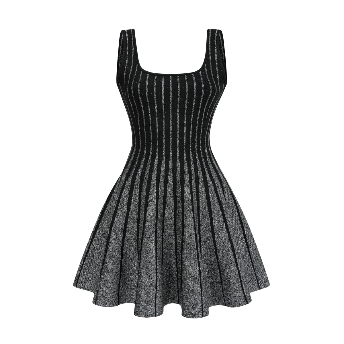 Anouk black glittered flared mini dress (Final Sale-US Only)