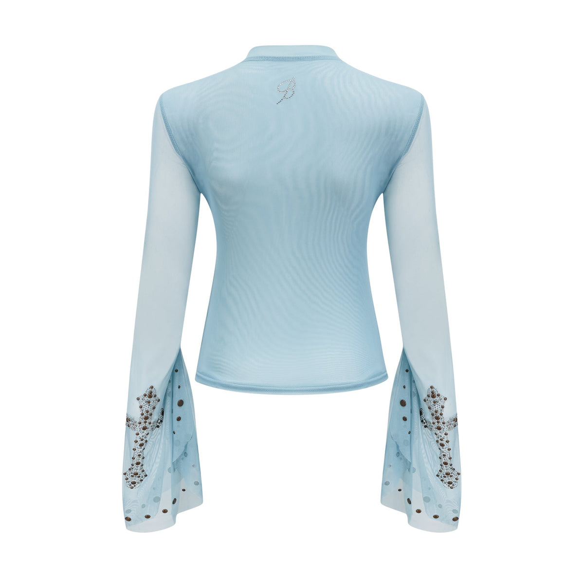 Émmanuelle semi-sheer stud-embellished top (Final Sale-US Only)