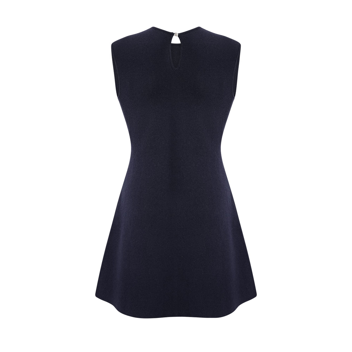 Clarisse dark-blue knitted top & dress matching set