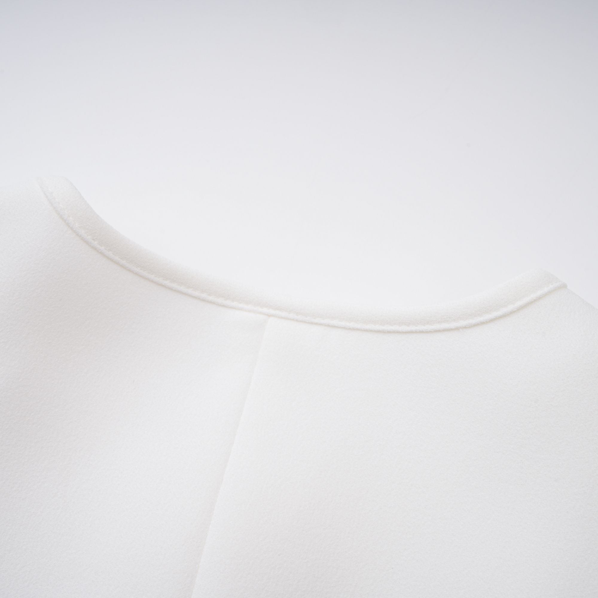 Gwenaëlle White Peplum Waist Blouse (Final Sale-US Only)