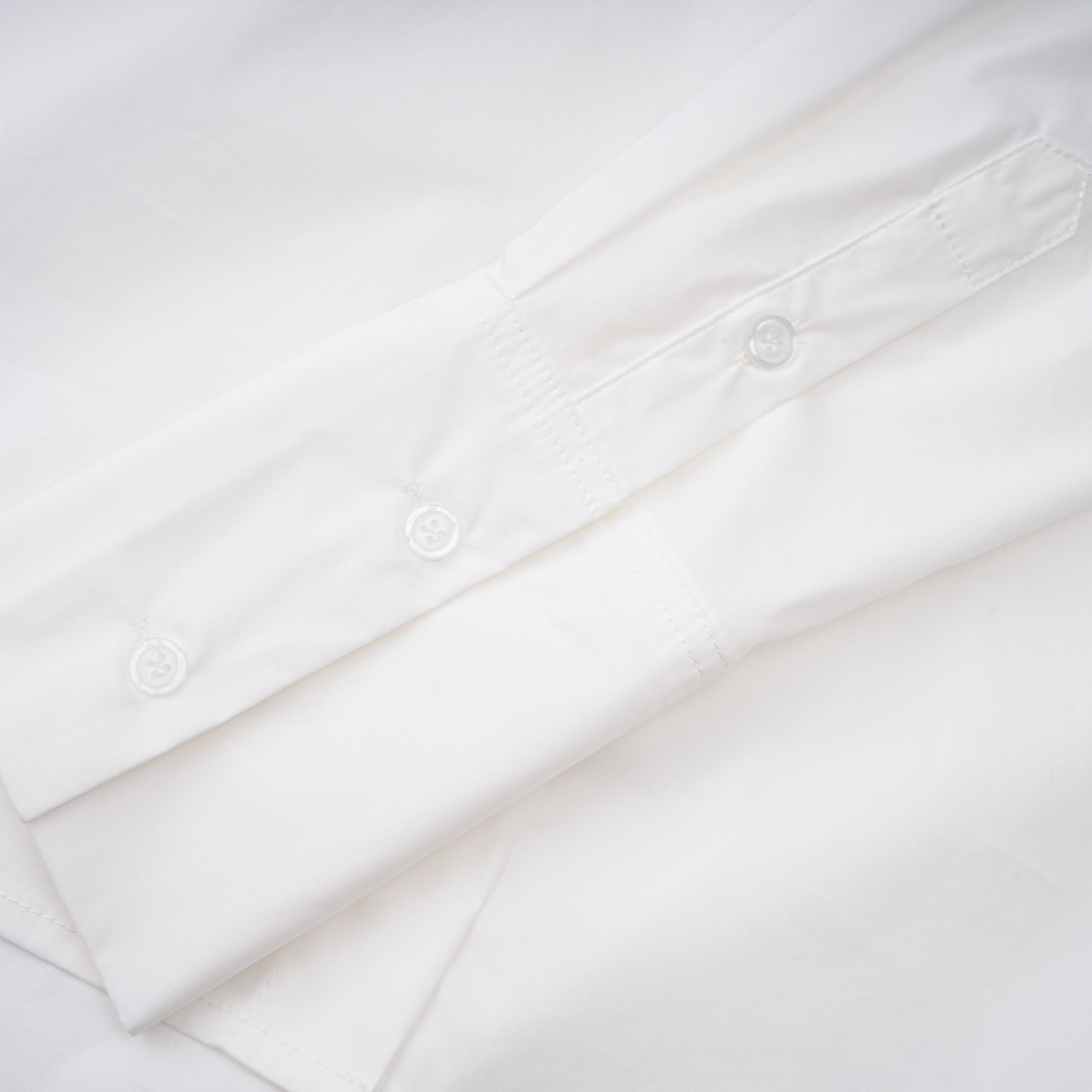 Fernande White Rhinestone Mesh Panel Shirt
