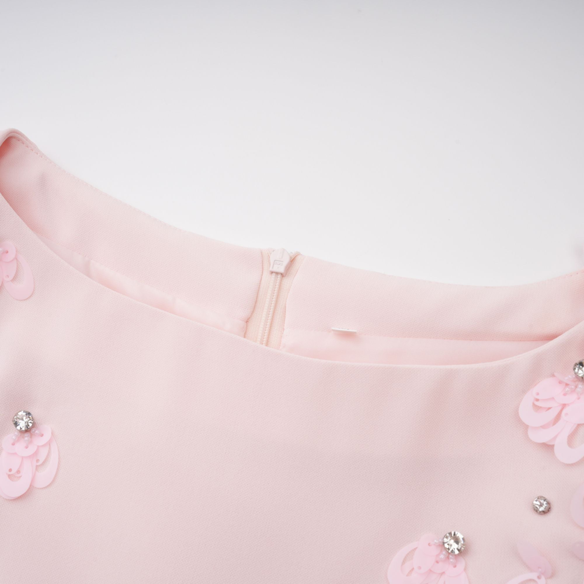 Gunnel Pink Flared Embellished Maxi Gown