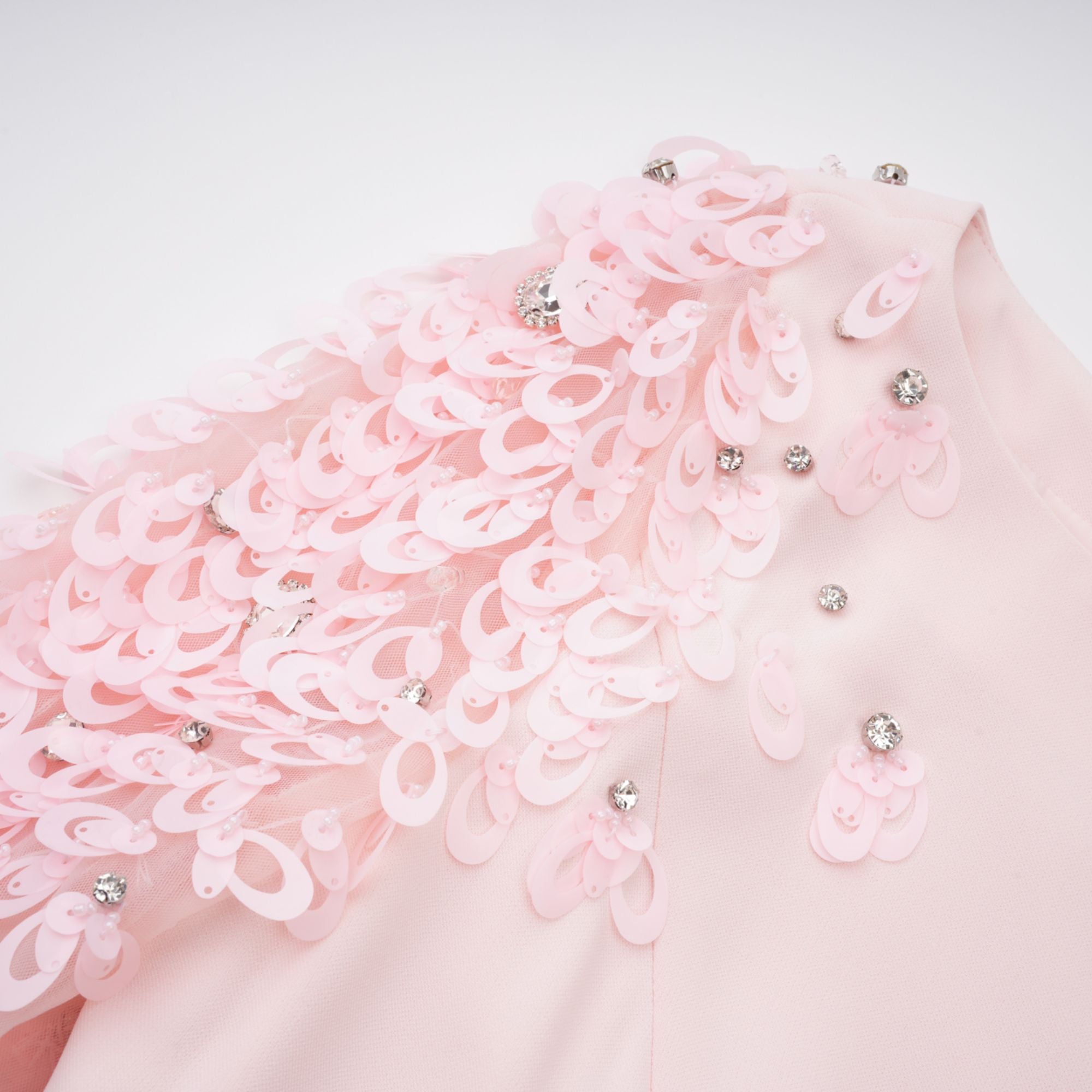 Gunnel Pink Flared Embellished Maxi Gown