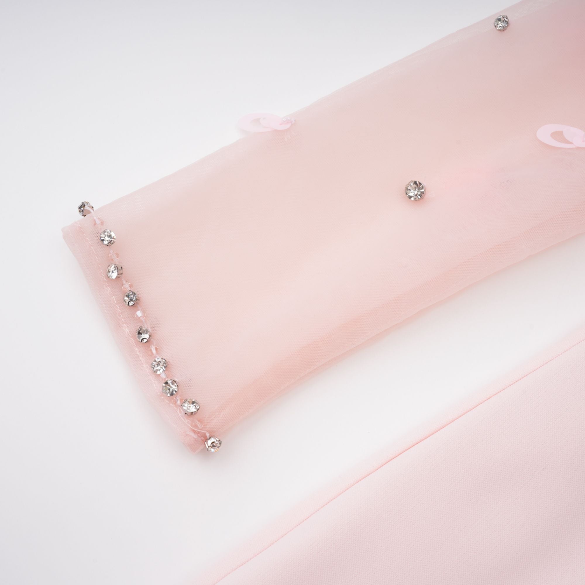 Gunnel Pink Flared Embellished Maxi Gown