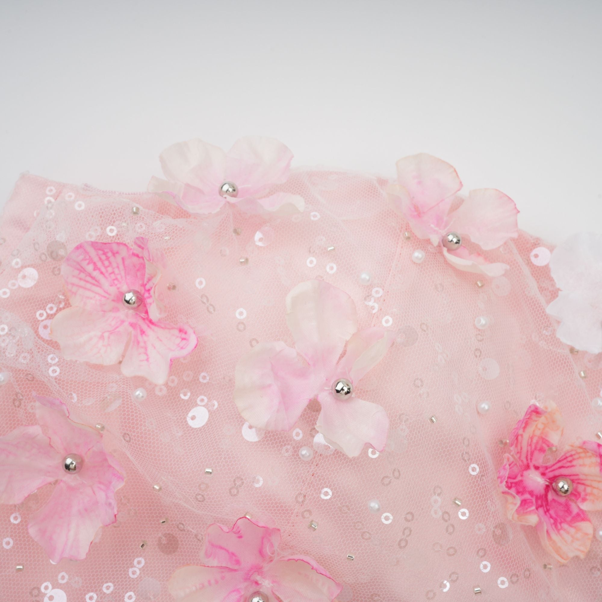 Lilou 3d-petal puffy mini dress