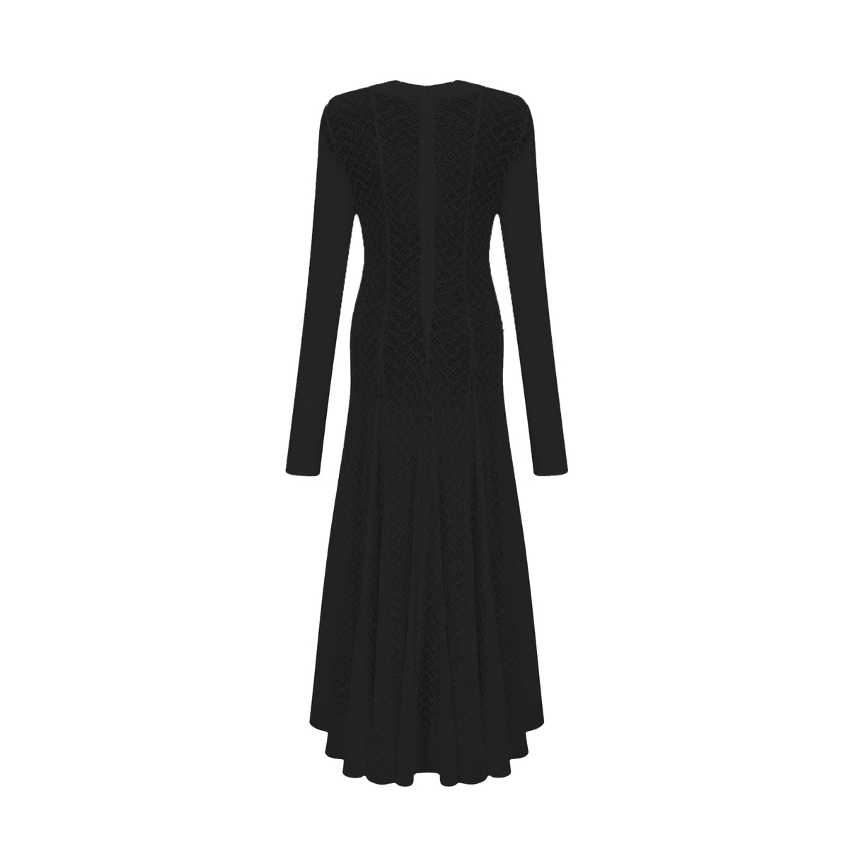 Athena wavy-pattern lace maxi dress in Black (Final Sale-US Only)
