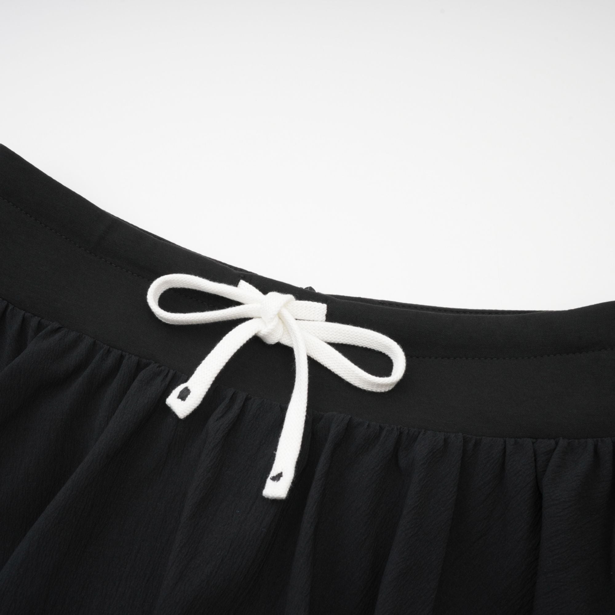 Amélie elastic-waistband pleated mini skirt - Black