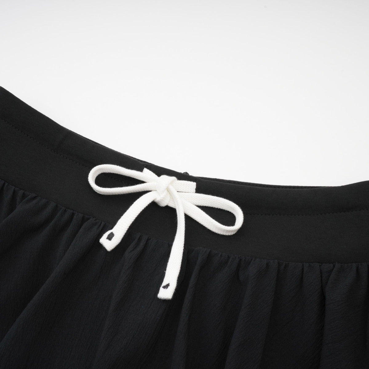 Amélie elastic-waistband pleated mini skirt - Black