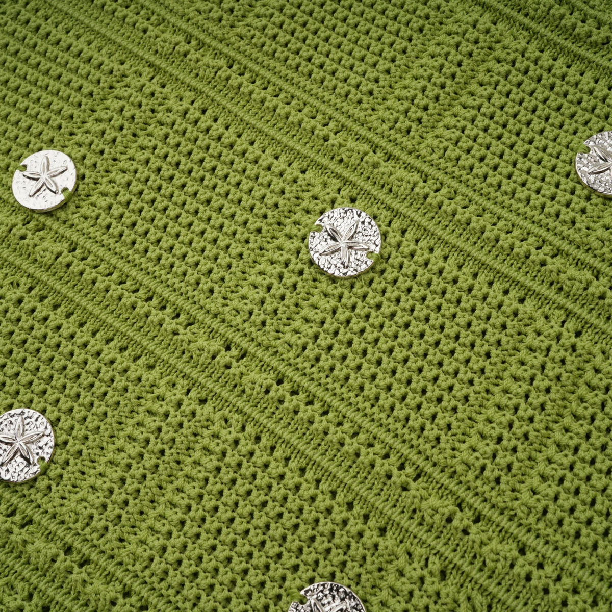Annette green embellished knit top & skirt matching set