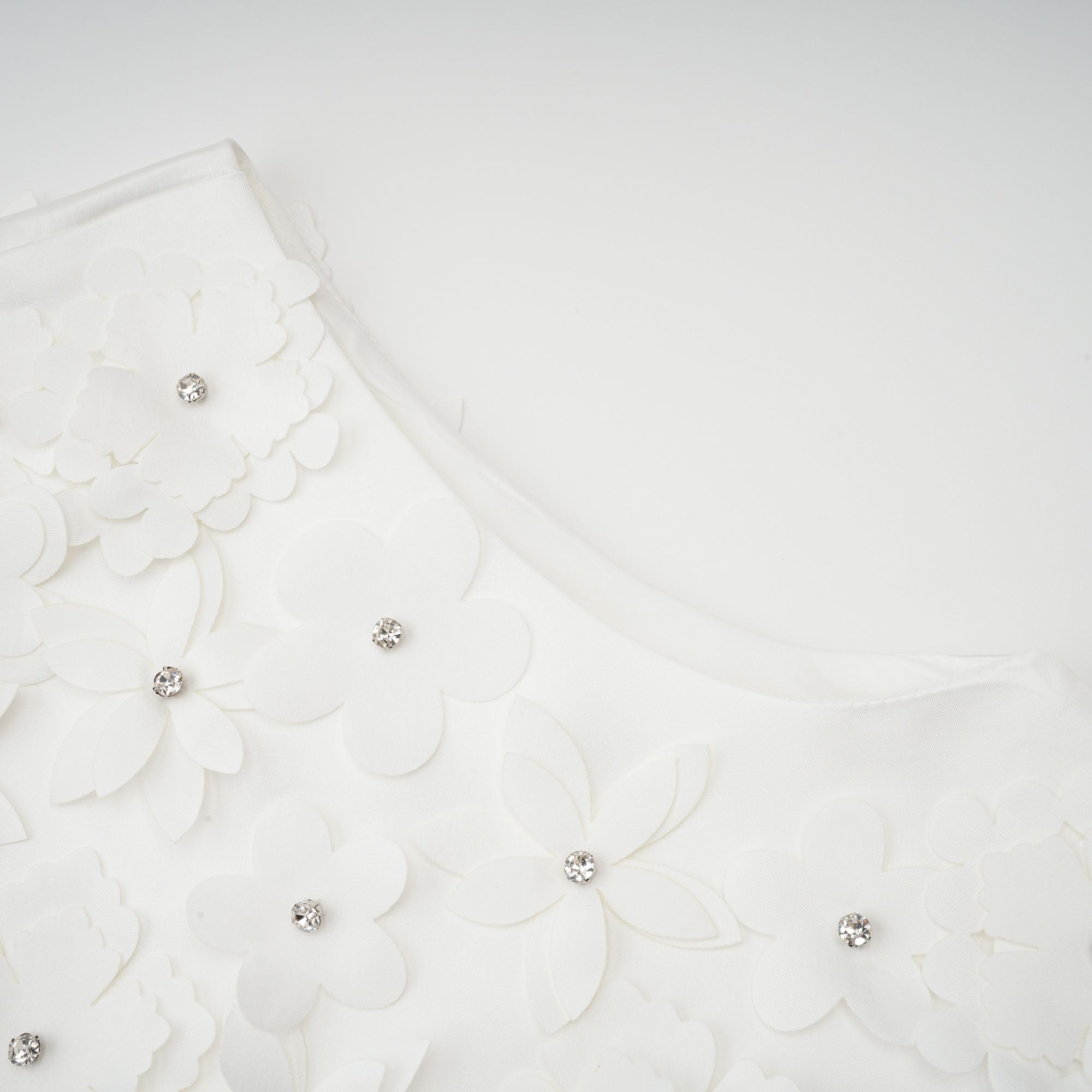 Genevieve faux-flower mini dress