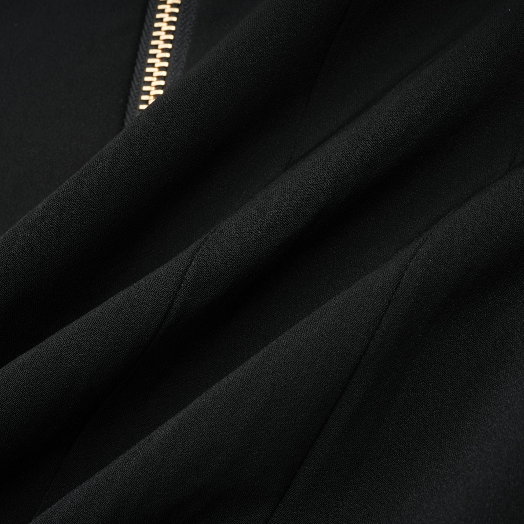 Harper Black Tailored Double-breasted Halterneck Top