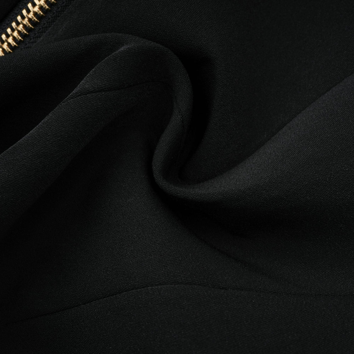 Harper Black Tailored Double-breasted Halterneck Top