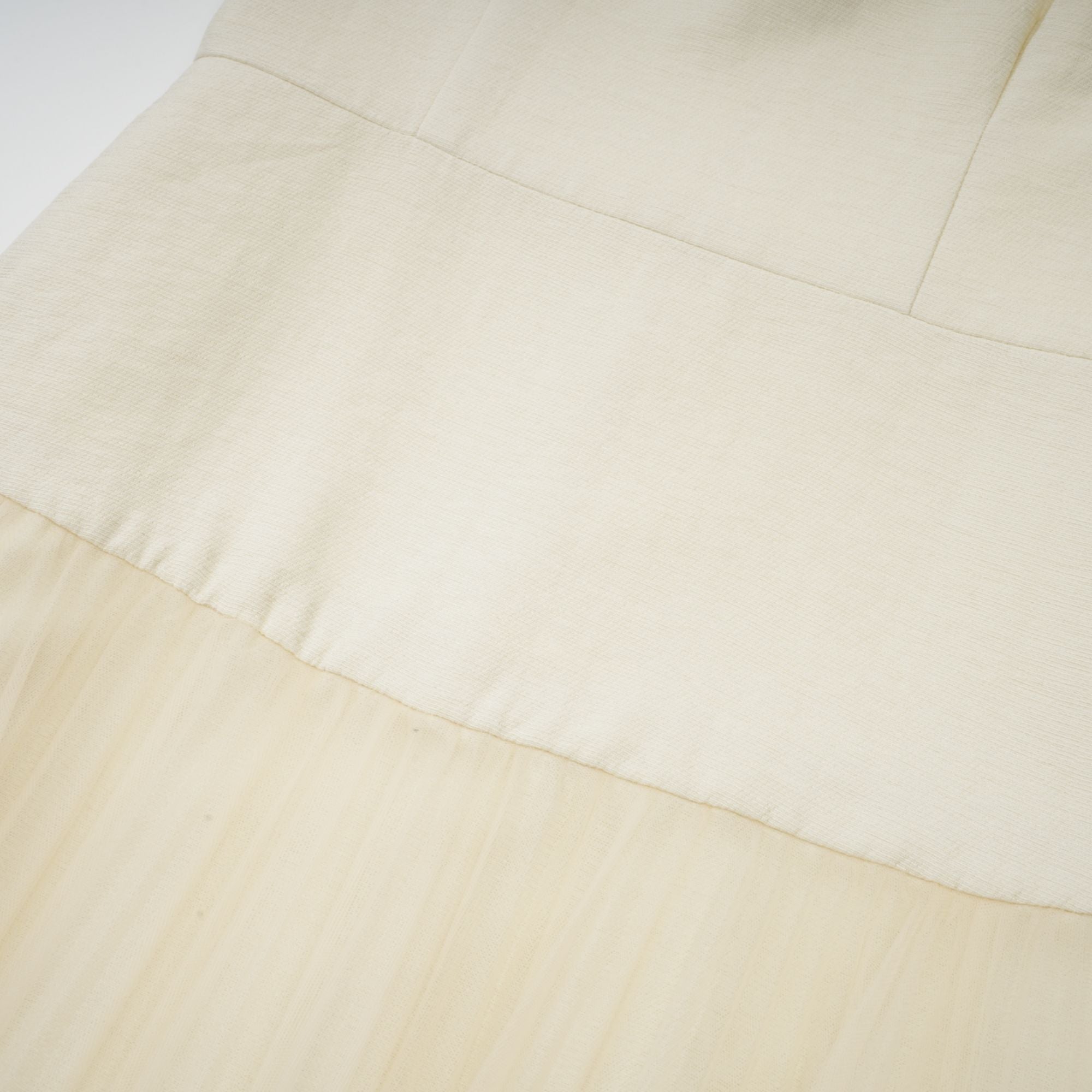 Thérèse bowknot tulle-panelling midi dress in White