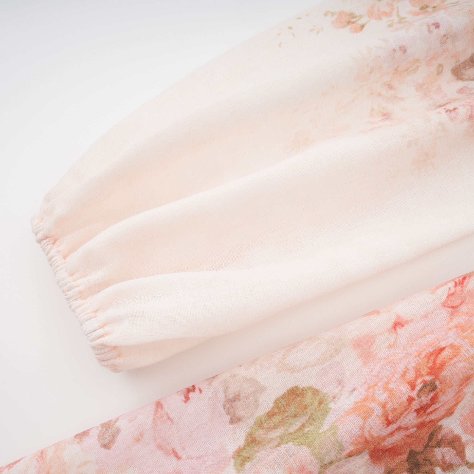 Bianca Beige Floral Print Mini Dress