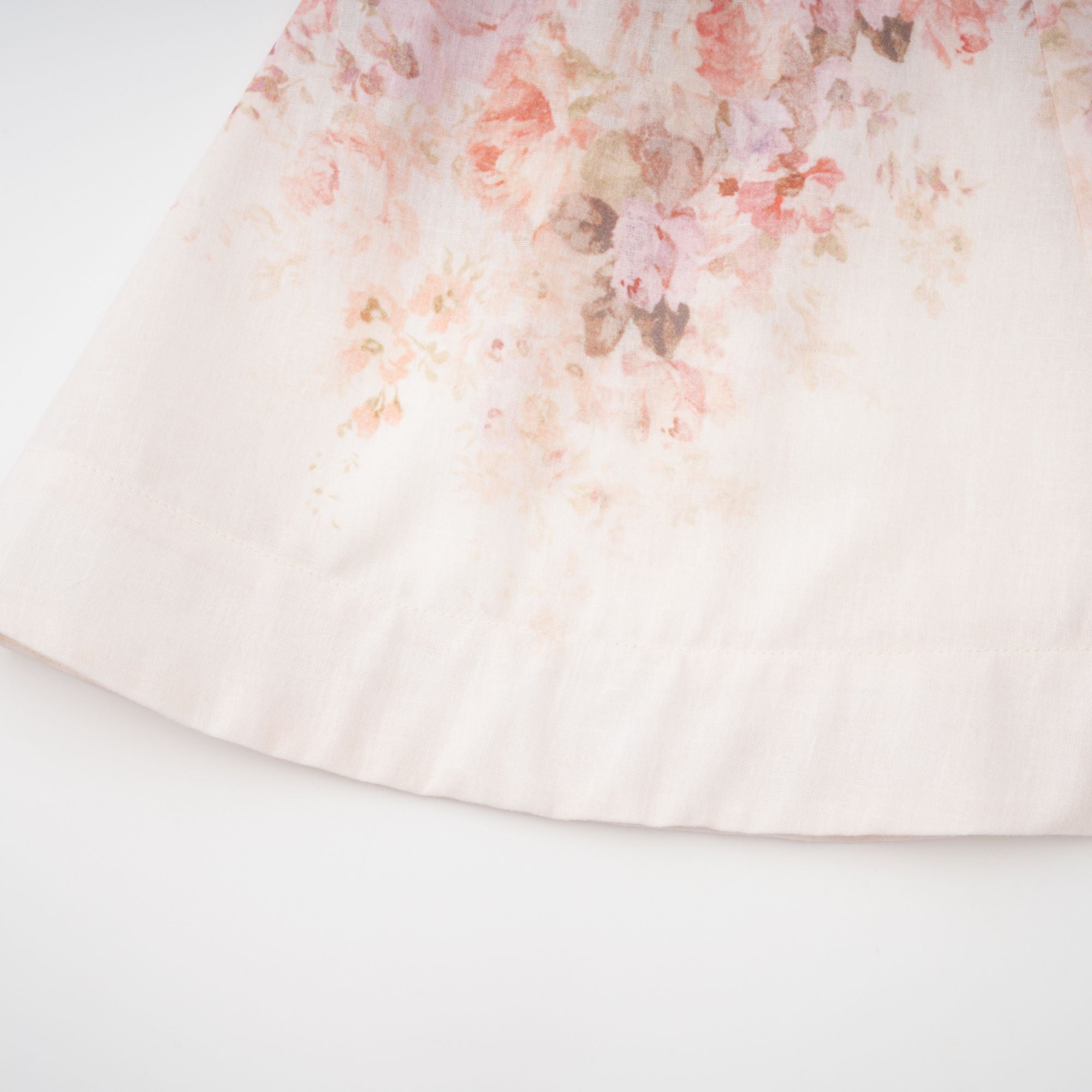 Bianca Beige Floral Print Mini Dress