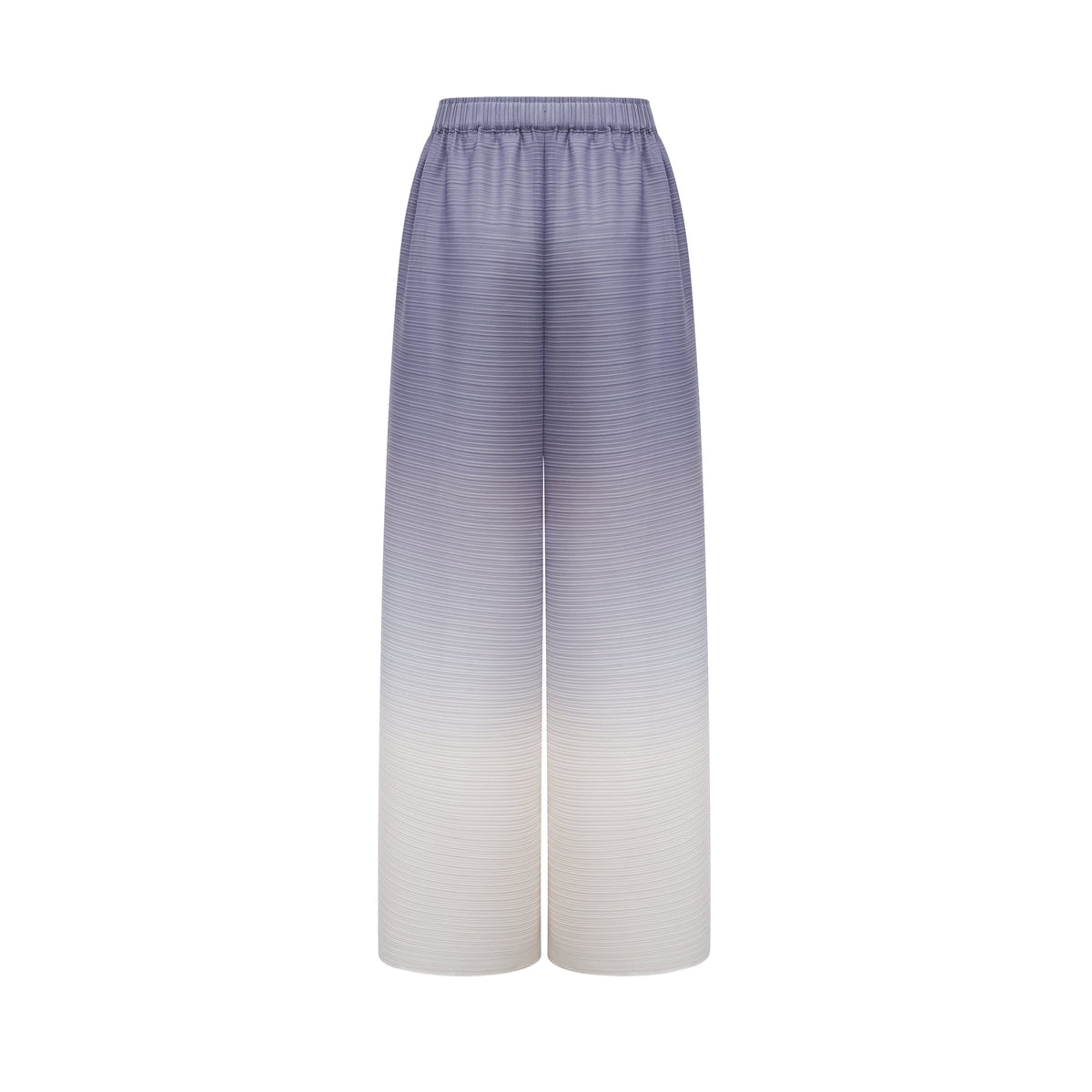 Agathe purple gradient wrinkled blouse & trousers matching set (Final Sale-US Only)