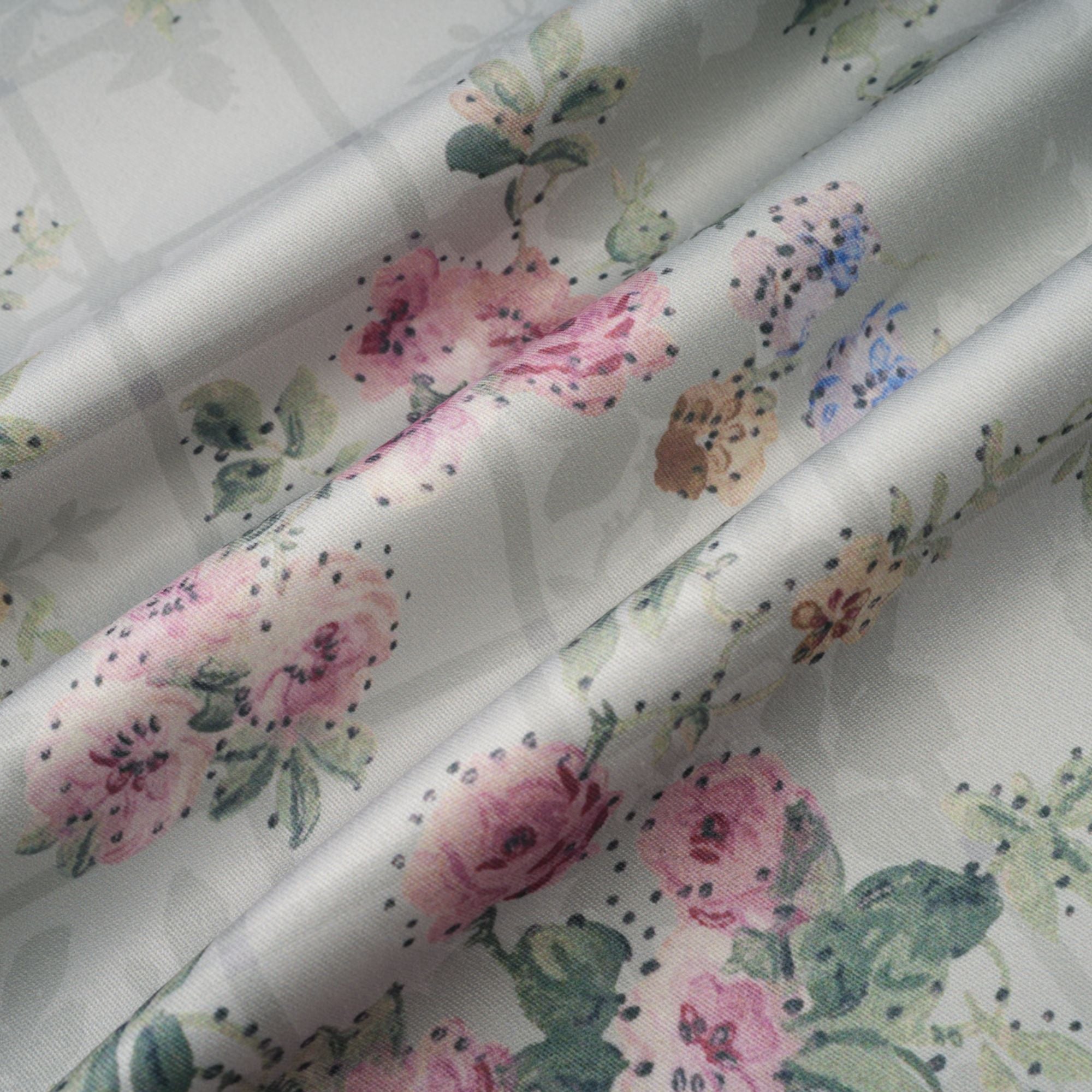 Prunelle sage-green floral-print shirred midi dress (Final Sale-US Only)