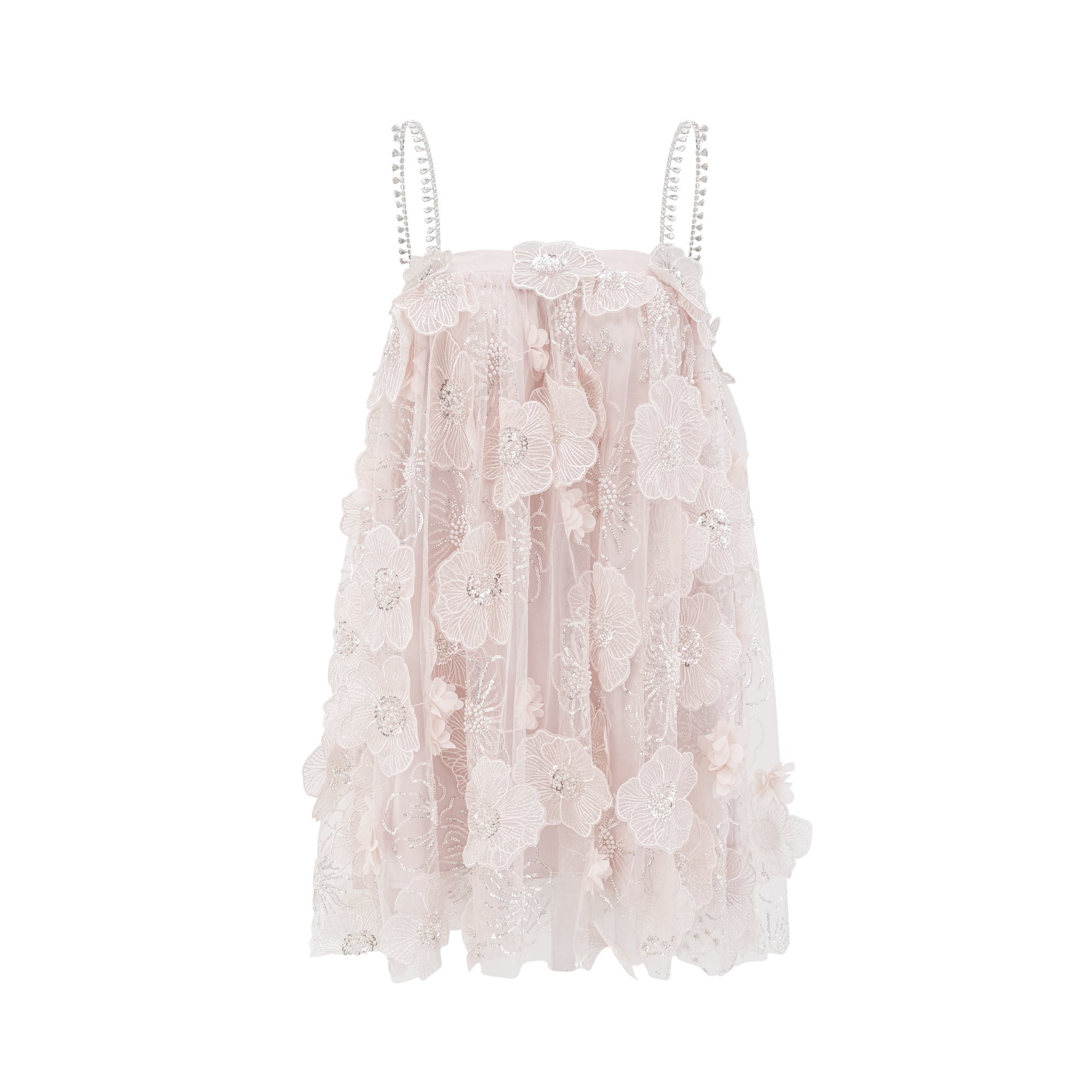 Valérie crystal-embellished floral mini dress (Final Sale-US Only)