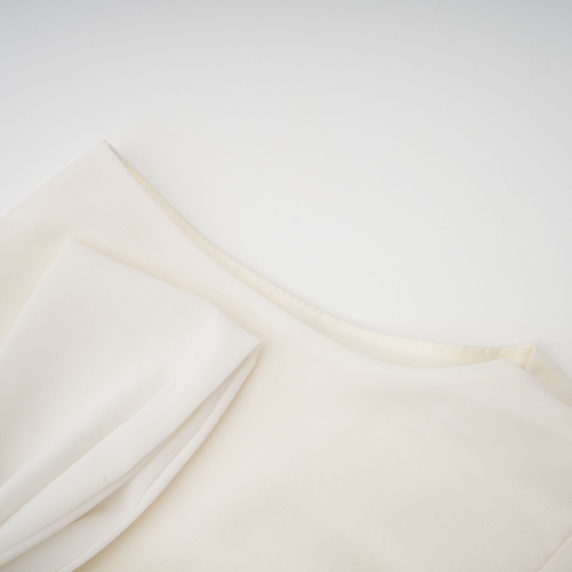 Blanche white embellished pleated jacket & dress matching set