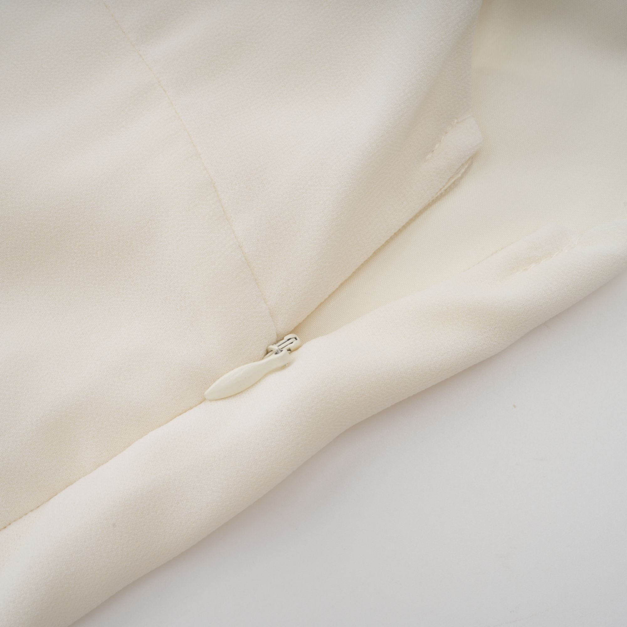 Blanche white embellished pleated jacket & dress matching set