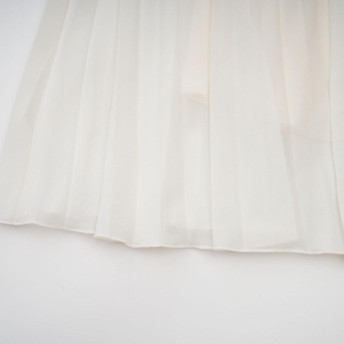 Blanche white embellished pleated jacket & dress matching set