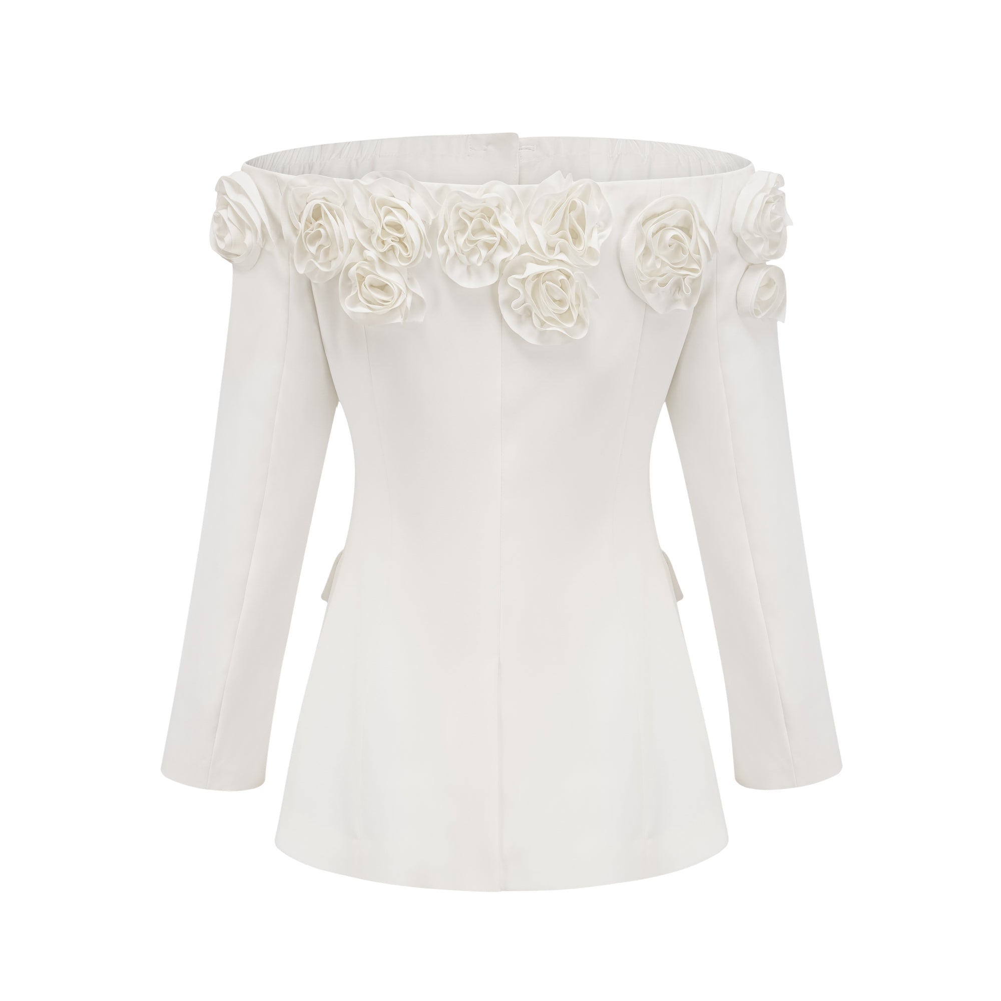 Jeanne faux-flower blazer dress & shorts matching set (US Only)
