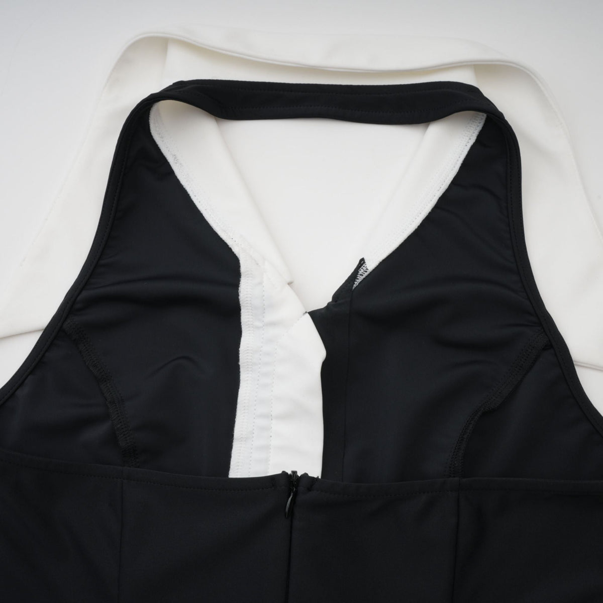 Alessandra color-blocked fitted maxi dress - Black