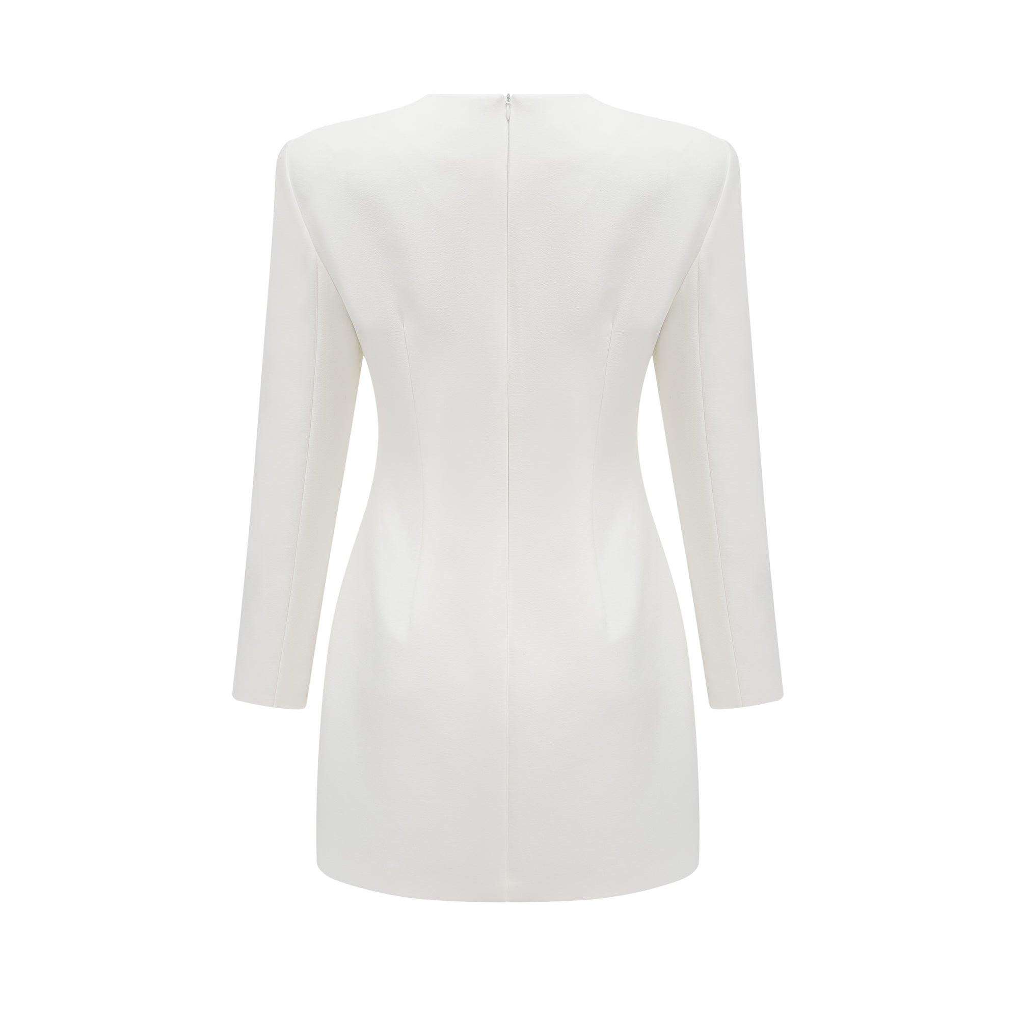 Vanessa white faux-flower embellished mini dress (Final Sale-US Only)
