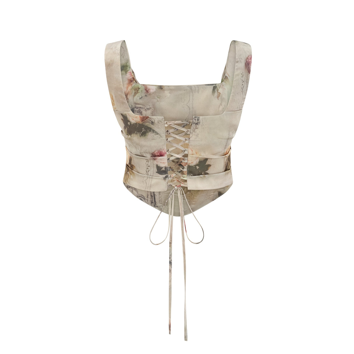 Viviane floral-print top & skirt matching set