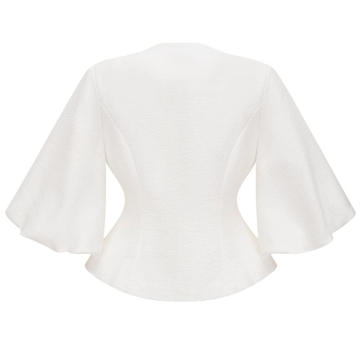 Jóna White Embellished Wrap Blouse